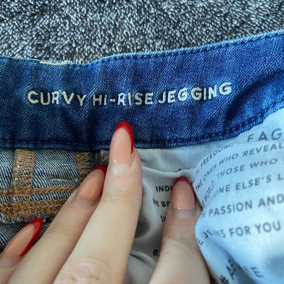 american eagle “dream jean” & curvy high rise jegging - Picture 6 of 7